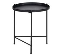 BigBuy Home Tavolino 50 x 50 x 58 cm Nero Metallo (2 pezzi)