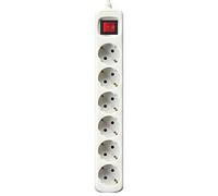 PRESA MULTIPLA SILVER ELECTRONICS 9636 - 6 prese, cavo 1.5m, prese tipo F, interruttore on/off
