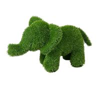 BigBuy Outdoor Figura decorativa Figura decorativa Polipropilene Erba artificiale elefante 30 x 60 x 40 cm