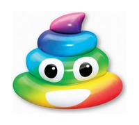 BigBuy Outdoor Rainbow Poo Inflatable Mattress (107 x 121 x 26 cm)