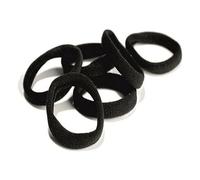 BigBuy S0582891 Gomas de Pelo Inca Negro, 10 Piezas