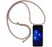 Bigcousin Custodia con Cordino Compatibile con Huawei Mate 10 Lite,Case in Trasparente TPU,Case Angoli Rinforzati- Arcobaleno Giallo