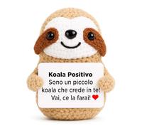 BigDaddy Koala Positivo - Peluche Bradipo Morbido 7,5 cm - Regalo Ragazza Creativo - Idee Regalo Donna Divertenti - Regali Personalizzati Unici - Perfetto per Amanti dei (Koala)