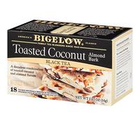 Bigelow - 18 bustine di tè nero tostato al cocco e mandorle, 34 g