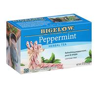 Bigelow Peppermint Herbal Tea, 20-Count Boxes (Pack of 6)