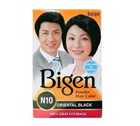 Bigen Powder Hair Color N10 Oriental Black (confezione da 4) 6 g ciascuno