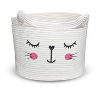 Bigepige Ceste Portagiochi Bambini Contenitori, Cesto Mobile Porta Giocattoli, Organizer Contenitore Giocattoli Baule Scatola Cesta Porta Giochi Bambini, Cesta Portabiancheria Sporca Corda Cotone