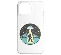 Bigfoot Abduction! Vintage Sasquatch & UFO Alien Graphic Custodia per iPhone 16 Pro Max