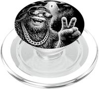 Bigfoot Alien Abduction UFO Divertente Sasquatch PopSockets PopGrip per MagSafe