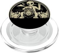 Bigfoot Alien Boy Adventure Sasquatch UFO PopSockets PopGrip per MagSafe