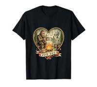 Bigfoot Alien Campfire Camp Bros Maglietta