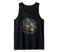 Bigfoot Alien Campfire Che Cattura Una lucciola Canotta