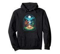 Bigfoot Alien Camping Funny Bigfoot Funny Alien Camping Fun Felpa con Cappuccio