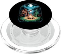 Bigfoot Alien Camping Funny Bigfoot Funny Alien Camping Fun PopSockets PopGrip per MagSafe