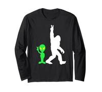 Bigfoot & Alien Conspiracy Theory Bigfoot & Alien Maglia a Manica