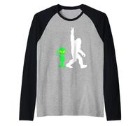 Bigfoot & Alien Conspiracy Theory Bigfoot & Alien Maglia con Maniche Raglan