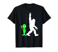 Bigfoot & Alien Conspiracy Theory Bigfoot & Alien Maglietta