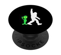 Bigfoot & Alien Conspiracy Theory Bigfoot & Alien PopSockets PopGrip Adesivo