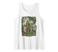 Bigfoot Alien Cosmic Forest Spirit Design Art Nouveau Canotta