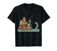 Bigfoot Alien Loch Ness Monster UFO Sasquatch retrò Maglietta