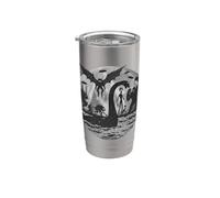 Bigfoot Alien Loch Ness Mostro Creature Mitiche UFO Bicchiere termico in acciaio inox doppia parete