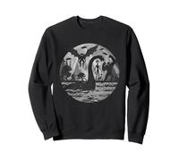 Bigfoot Alien Loch Ness Mostro Creature Mitiche UFO Felpa