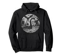 Bigfoot Alien Loch Ness Mostro Creature Mitiche UFO Felpa con Cappuccio