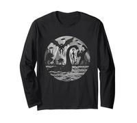 Bigfoot Alien Loch Ness Mostro Creature Mitiche UFO Maglia a Manica