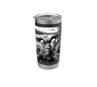 Bigfoot Alien Loch Ness Mostro UFO Criptidi Selfie Bicchiere termico in acciaio inox doppia parete