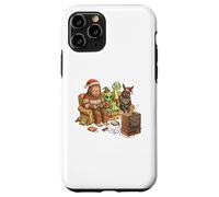 Bigfoot Alien Nessie Mothman Retro Gaming Christmas Party Custodia per iPhone 11 Pro