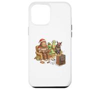 Bigfoot Alien Nessie Mothman Retro Gaming Christmas Party Custodia per iPhone 12 Pro Max