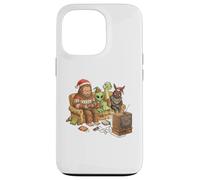 Bigfoot Alien Nessie Mothman Retro Gaming Christmas Party Custodia per iPhone 13 Pro