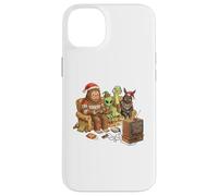 Bigfoot Alien Nessie Mothman Retro Gaming Christmas Party Custodia per iPhone 14 Plus