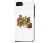 Bigfoot Alien Nessie Mothman Retro Gaming Christmas Party Custodia per iPhone SE (2020) / 7/8