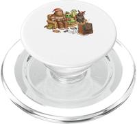 Bigfoot Alien Nessie Mothman Retro Gaming Christmas Party PopSockets PopGrip per MagSafe