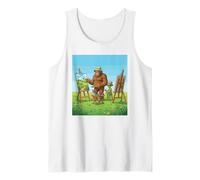 Bigfoot & Alien Pittura Paesaggio Canotta