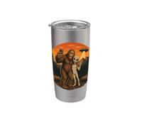Bigfoot Alien Selfie UFO Amici Extraterrestri Bicchiere termico in acciaio inox doppia parete