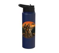 Bigfoot Alien Selfie UFO Amici Extraterrestri Stainless Steel Insulated Water Bottle