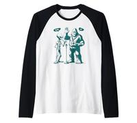 Bigfoot & Alien Ukulele e Kazoo Bruh 67 - Funny Six Seven Meme Maglia con Maniche Raglan