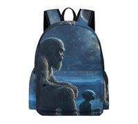 Bigfoot And Aliens - Zaino da viaggio leggero e casual, con stampa grafica