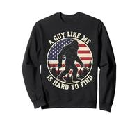 Bigfoot Bandiera Americana Un Ragazzo Come Me è Difficile da finire Felpa