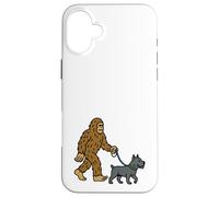 Bigfoot - Bastone da passeggio per cani Corso Dad Mom - Sasquatch Custodia per iPhone 16 Plus
