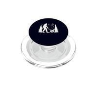 Bigfoot Beagle - Divertente cane che cammina con sasquatch, foresta, luna PopSockets PopGrip per MagSafe