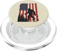 Bigfoot Big Foot Bandiera americana Sasquatch 4 luglio Merica PopSockets PopGrip per MagSafe