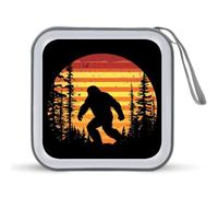 Bigfoot Big Foot Sasquatch - Custodia porta CD portatile, capacità 40 DVD, organizer per auto, viaggi