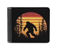 Bigfoot Big Foot Sasquatch Portafoglio bifold in pelle PU portafoglio tascabile sottile borsa per donne uomini regali, Stile:, Taglia unica