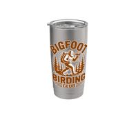 Bigfoot Birding Club Sasquatch Bird Watcher Natura Escursionismo Bicchiere termico in acciaio inox doppia parete