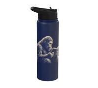 Bigfoot Book Lover Bookworm Library Stainless Steel Insulated Water Bottle