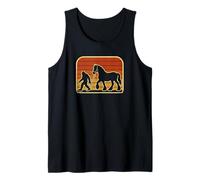 Bigfoot Camminare Un Clydesdale Cavallo Retro Tramonto Canotta