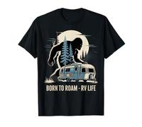 Bigfoot Camp Born Roam - RV Camping Life 4 luglio US Maglietta